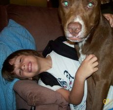 my son and my dog