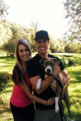 Our little family went hiking to a waterfall. That's the day he proposed! 